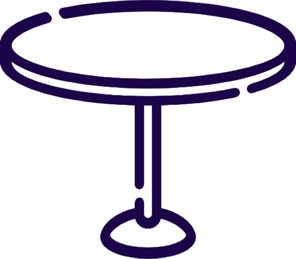 icône d'une table pour le goûter